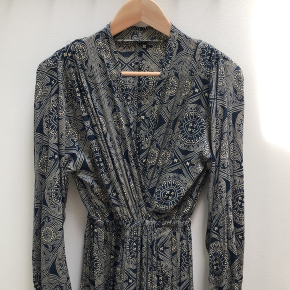 Elegant Blue and White Maxi Dress - Anthropologie - Picture 2 of 10